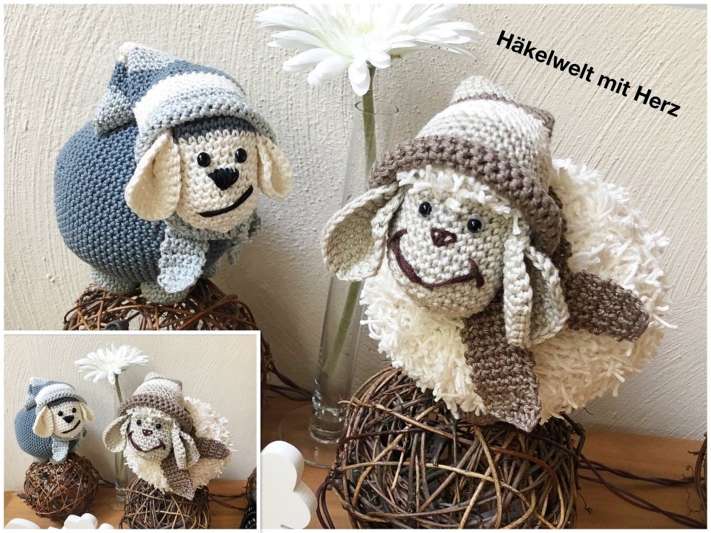 Häkeln / Schafe / Erna + Karl - Bild 3