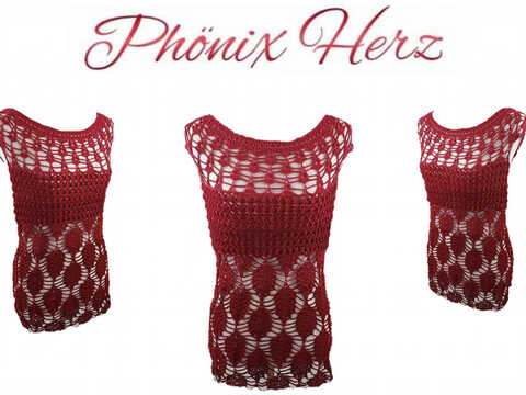 Phönix Herz Tunika Größe: 32/34, 36/38, 40/42, 44, 46/48