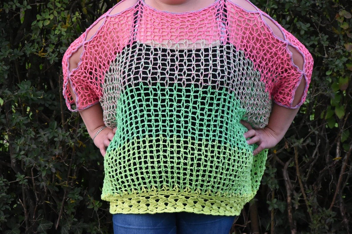 Seablue Flower - Netzshirt für Groß und Klein - Bild 4