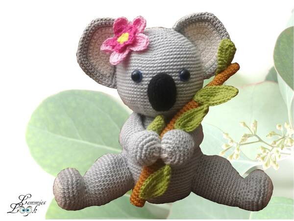 koala girl Candy - crochet pattern PDF