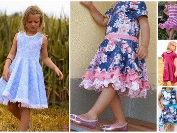 Drehkleid Marlene mit vielen Variationen Gr. 86 - 164