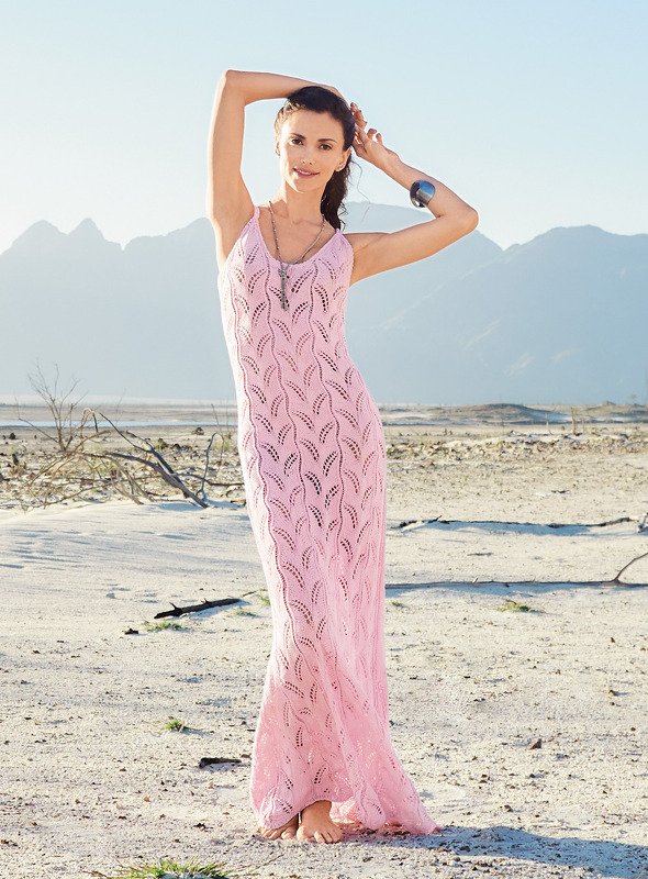 Strickanleitung Maxikleid Pearl