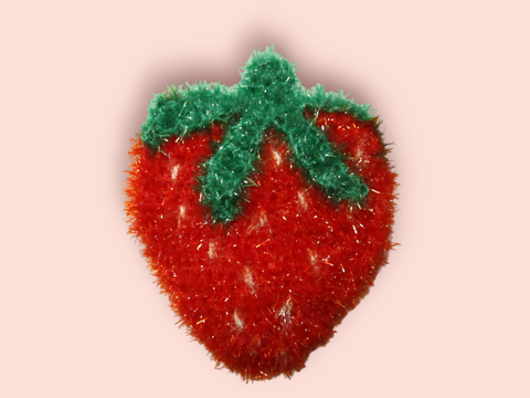 Erdbeere Schwamm Häkelanleitung