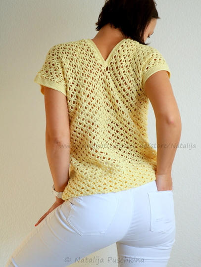 Häkelanleitung für Pullover 'Sonne' in Größen 34-52