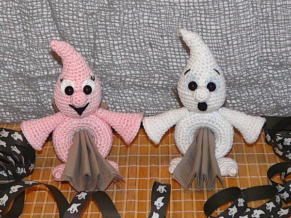 Crochet Pattern Napkin holders ghost