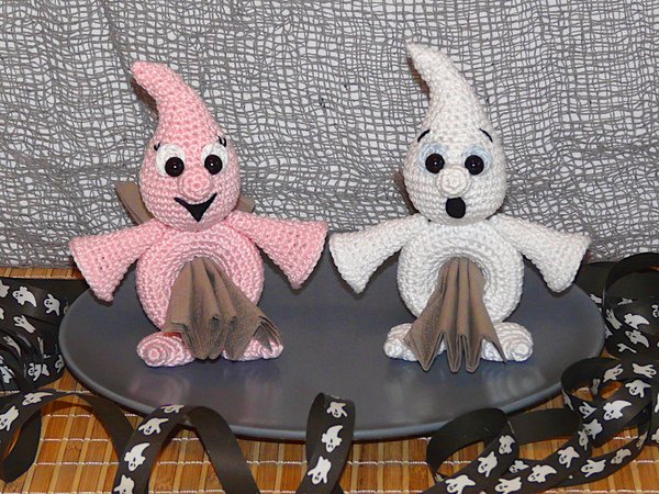 Crochet Pattern Napkin holders ghost
