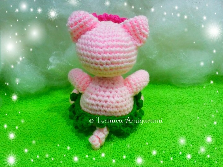 Häkelanleitung Mikka, das süße Schwein PDF ternura amigurumi english- deutsch- dutch