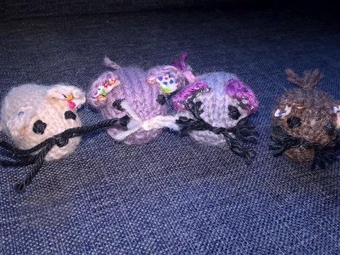 Mäuschen "Mini" für den Spiel-Bauernhof, Strickanleitung