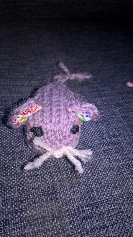 Mäuschen "Mini" für den Spiel-Bauernhof, Strickanleitung - Bild 2