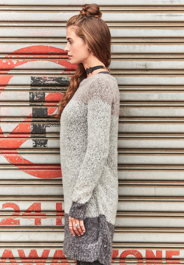 Strickanleitung Maxi-Pullover Nikita