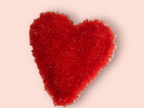 Herz Schwamm Häkelanleitung