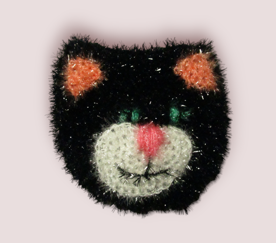 Katze Schwamm Häkelanleitung