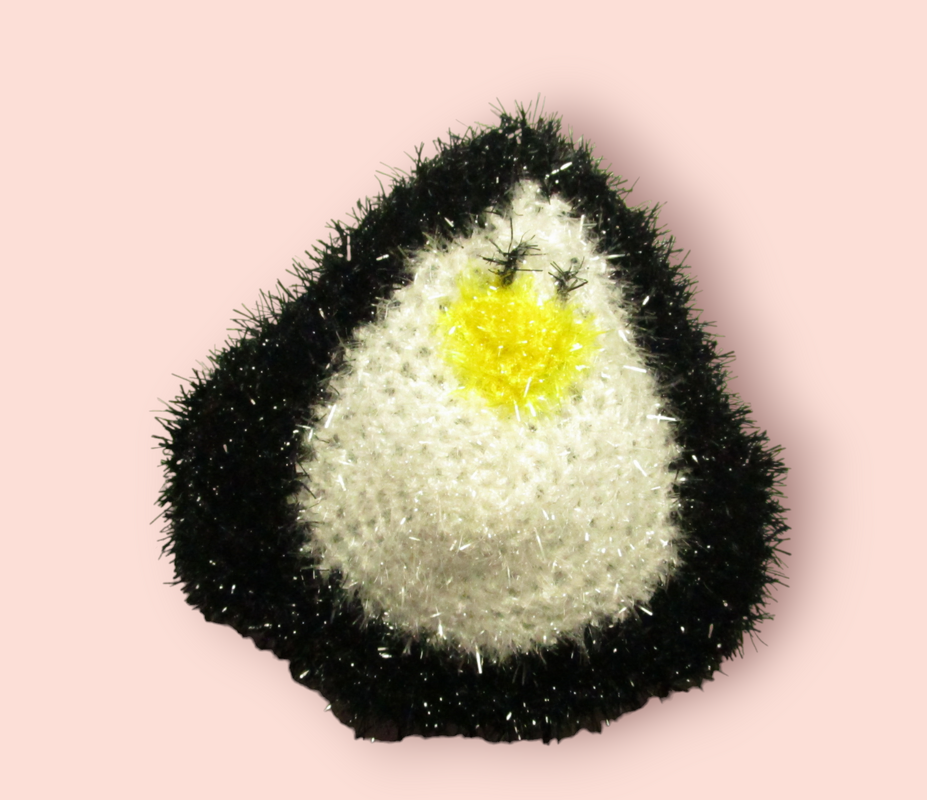 Pinguin Schwamm Häkelanleitung