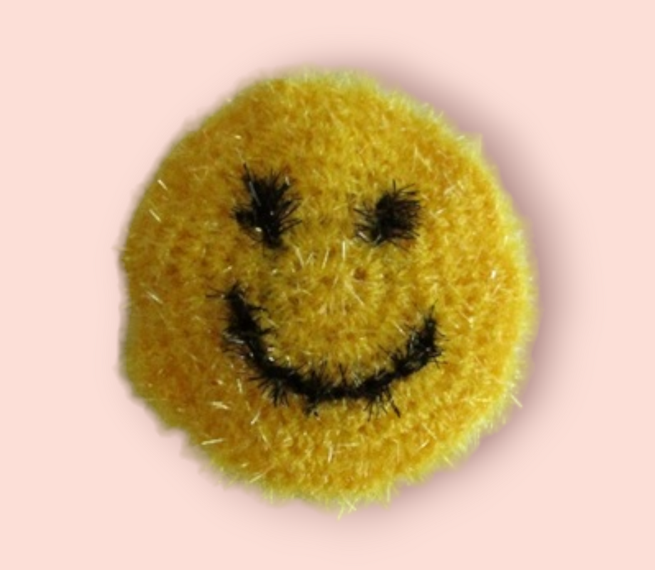 Smilie Schwamm Häkelanleitung