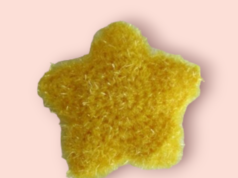 Stern Schwamm Häkelanleitung