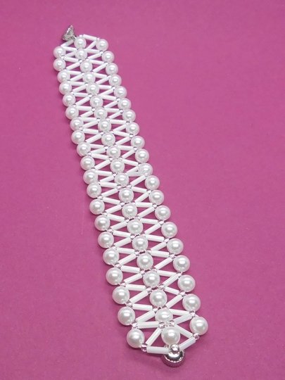 Perlen Armband Choker-Collier elegantes V-Design