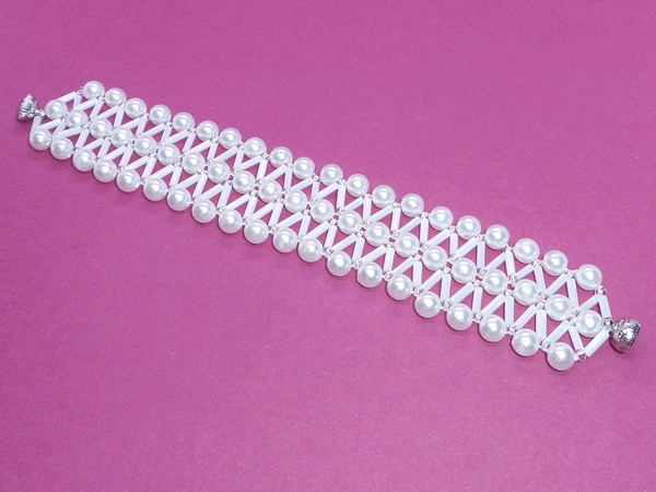Perlen Armband Choker-Collier elegantes V-Design