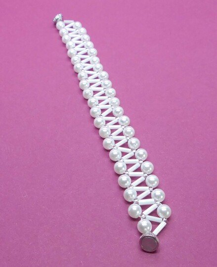 Perlen Armband Choker-Collier elegantes V-Design