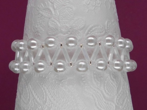Perlen Armband Choker-Collier elegantes V-Design