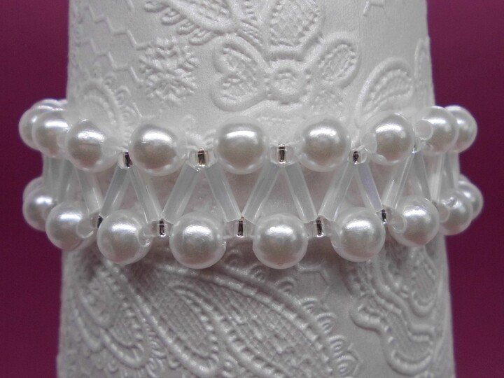 Perlen Armband Choker-Collier elegantes V-Design