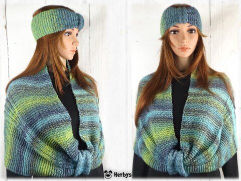 Strickanleitung: Stirnband & Loop "Jasmine"