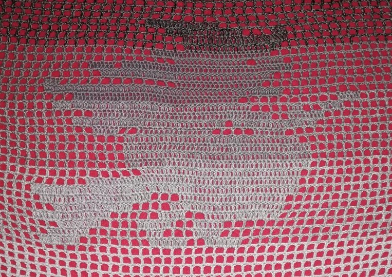 Motivtuch "Hexe", Dreieckstuch, Häkelanleitung