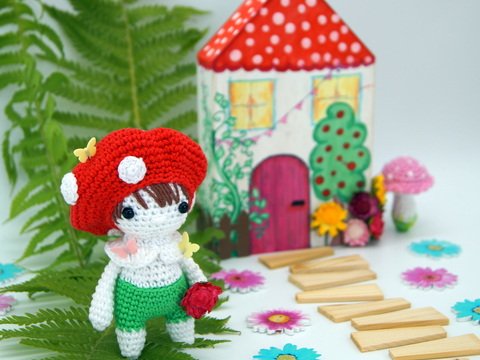 Häkelanleitung Fiete, der Glückspilz