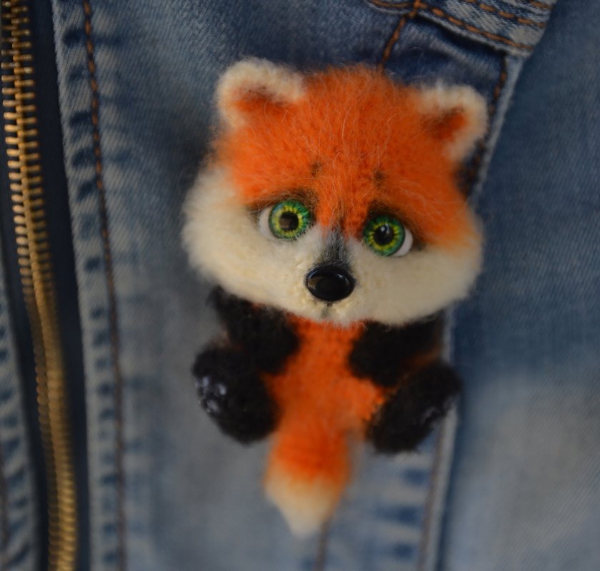 Raccoon and Fox Brooches - Image 2