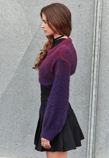 Strickanleitung Cropped-Pullover Lynne