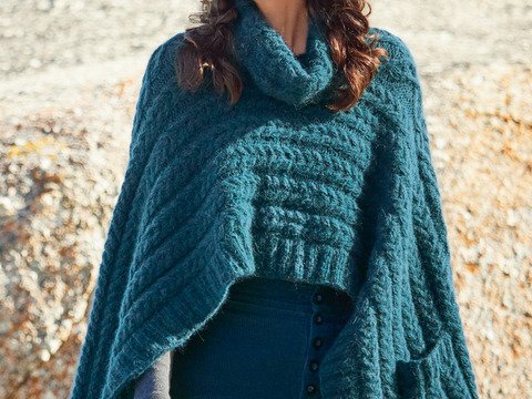 Strickanleitung Poncho Maybritt