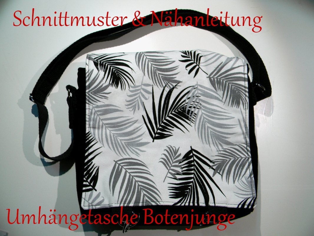 Umhängetasche Botenjunge Schnittmuster &amp; Nähanleitung