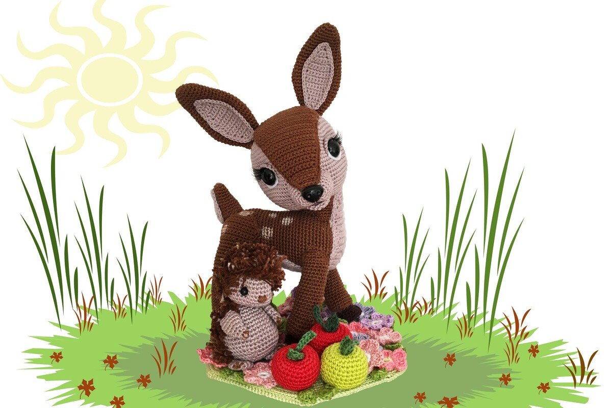 Deer and Hedgehog Pattern Amigurumi