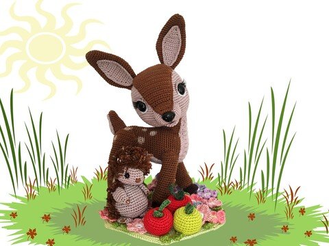 Reh und Igel Häkelanleitung Amigurumi