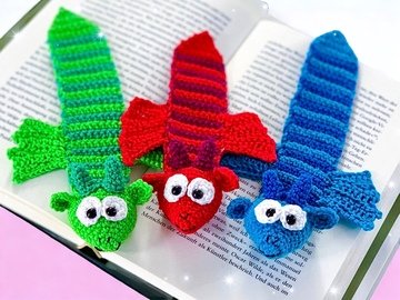 Dragon Bookmark - Crochet Pattern