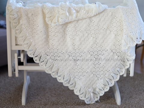 Weiche und kuschelige Decke - Häkelanleitung mit Häkelschrift