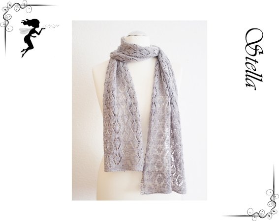 Stella Lace scarf for beginners