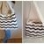 pattern crochet beach bag // pattern chevron stitch // beach style