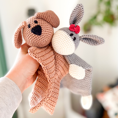 Crochet Pattern Bundle *Baby Comforter Dog & Donkey*