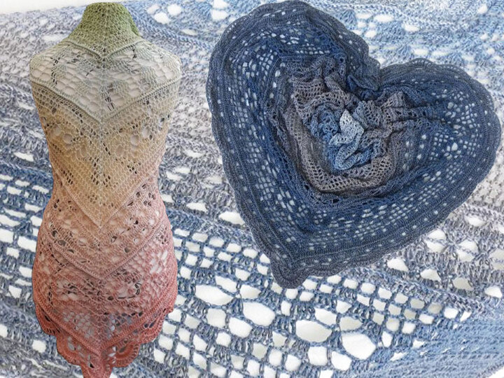 Häkelanleitung Tuch Pastelltraum