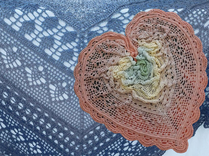 Häkelanleitung Tuch Pastelltraum