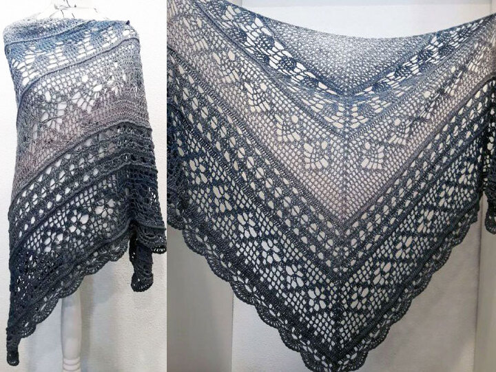 Häkelanleitung Tuch Pastelltraum