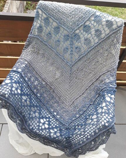 Häkelanleitung Tuch Pastelltraum