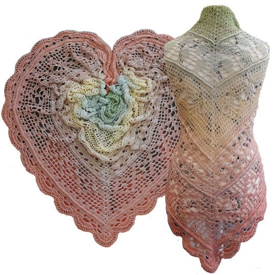 Häkelanleitung Tuch Pastelltraum