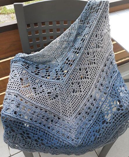 Häkelanleitung Tuch Pastelltraum