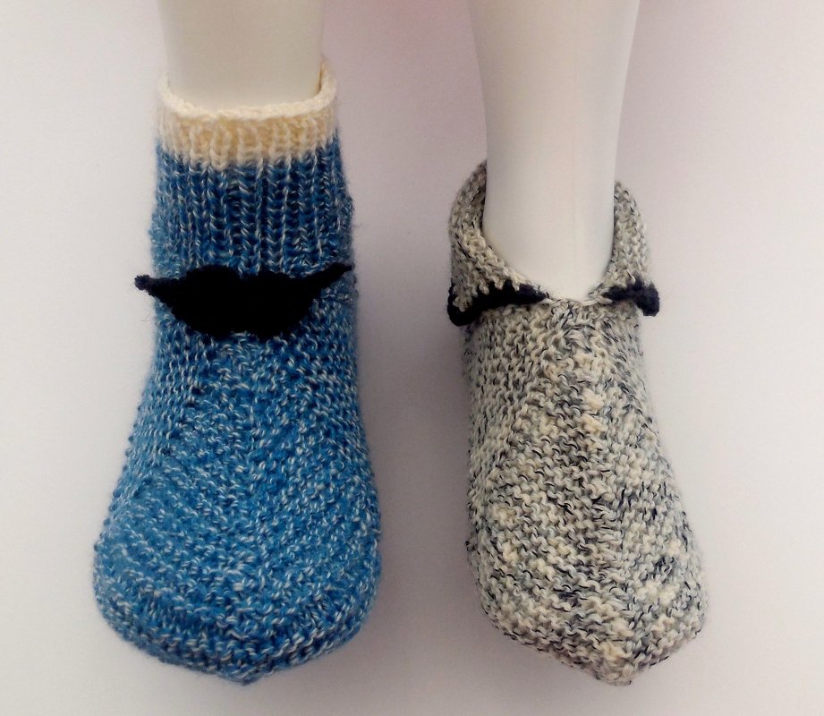 Patchworksocken Mustache - Gr. 40 - 44 - Mr. und Mrs. - Bild 8