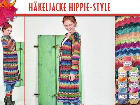 HÄKELJACKE HIPPIE-STYLE
