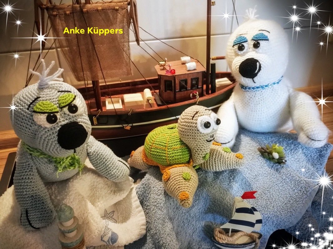 Robbie the seal - Crochet Pattern from Diana´s kleiner Häkelshop