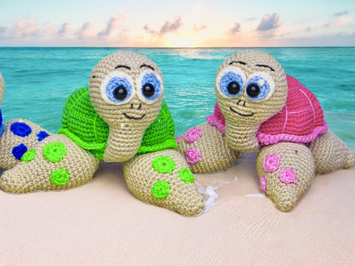 Schildi die Wasserschildkröte - Häkelanleitung