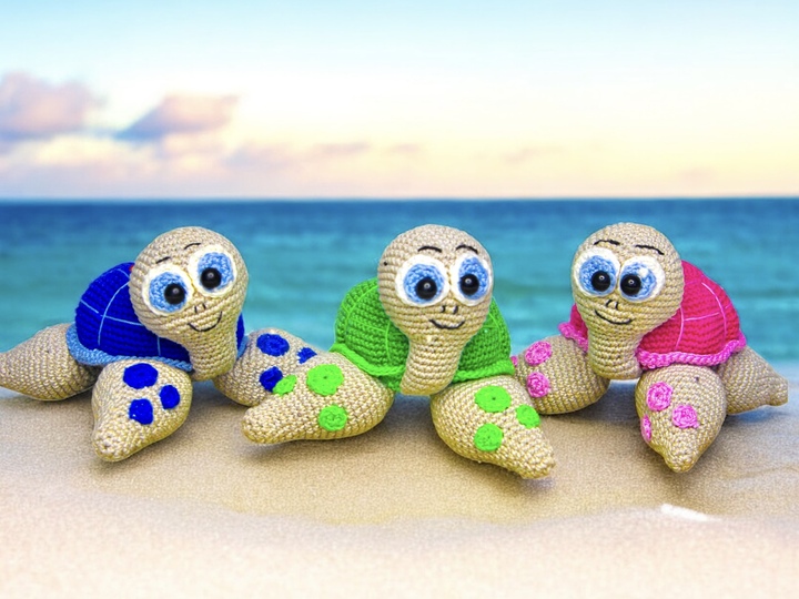 Turtie the Water Turtle - Crochet Pattern
