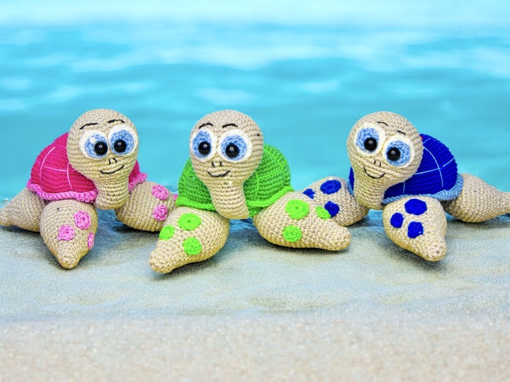 Turtie the Water Turtle - Crochet Pattern